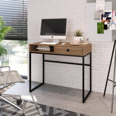 Escrivaninha com 1 Gaveta e 1 Nicho Mel