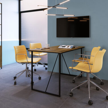 Mesa de Escritório Office Preto Noce Oro