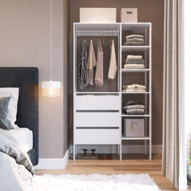 Closet 3 gavetas Branco