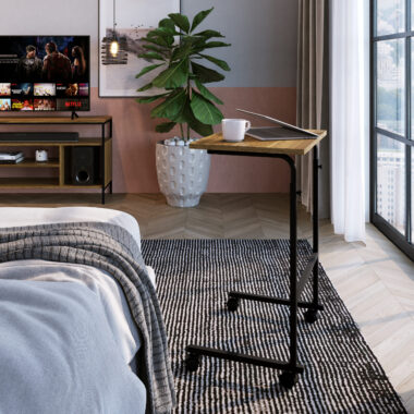 Mesa Retrátil - Noce Oro Preto