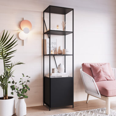 Estante 1 Porta Preta