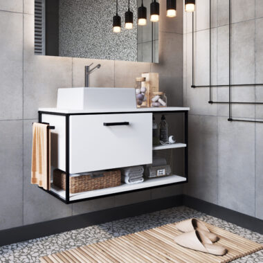 Gabinete Suspenso - Branco - com Cuba