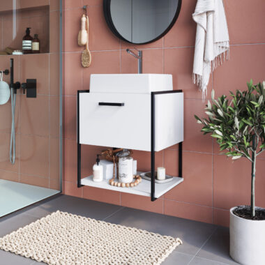 Gabinete Suspenso Branco com Cuba