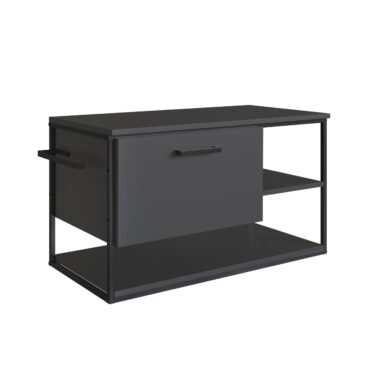 Gabinete Suspenso - Grafite - sem Cuba