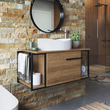 Gabinete para Banheiro com Cuba Berlim - Mel