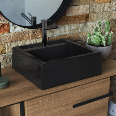 Cuba Ametista Preta Quadrada