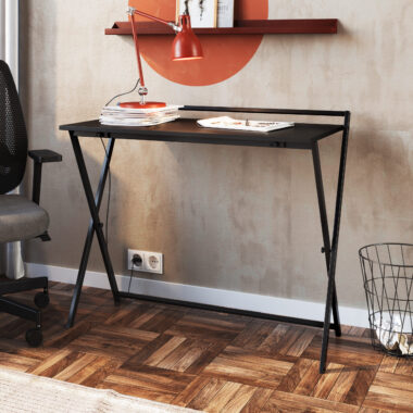 Escrivaninha Dobrável Simples Preta