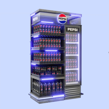Expositor Ponta de Gôndola Refrigerada Pepsi