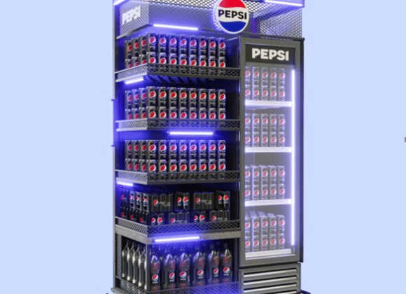 Expositor Ponta de Gôndola Refrigerada Pepsi