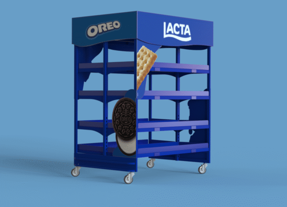 Expositor Ilha Bronze Mondelez Lacta